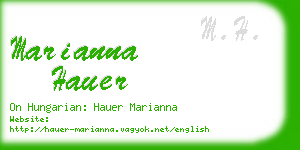 marianna hauer business card